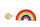 Pin bunter Regenbogen | Rainbow