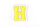 Buchstaben Aufnäher klein 4,2 cm hoch | Gelb, Weiß | H