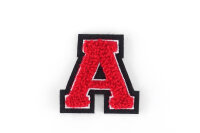 Kleiner Buchstaben Aufnäher 4,2 cm hoch | Rot,...
