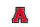 Kleiner Buchstaben Aufnäher 4,2 cm hoch | Rot, Weiß, Schwarz | A