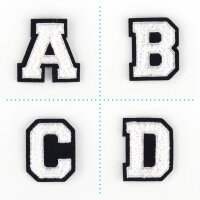 Kleiner Buchstaben-Aufnäher 4,2 cm hoch |...