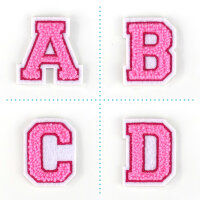 Kleiner Buchstaben Aufnäher 4,2 cm hoch | Frottee...
