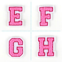 Kleiner Buchstaben Aufnäher 4,2 cm hoch | Frottee...