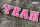 Kleiner Buchstaben Aufnäher 4,2 cm hoch | Frottee Rosa, Pink, Weiß |