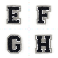 Aufnäher Buchstabe Frottee klein 4,2 cm hoch |...
