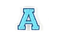Kleiner Buchstaben Aufnäher 4,2 cm hoch | Frottee...
