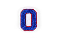Kleine Frottee-Aufnäher | Zahl 4,2 cm hoch | Blau,...
