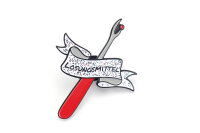 "LÖSUNGSMITTEL" Emaille-Pin Nahttrenner |...