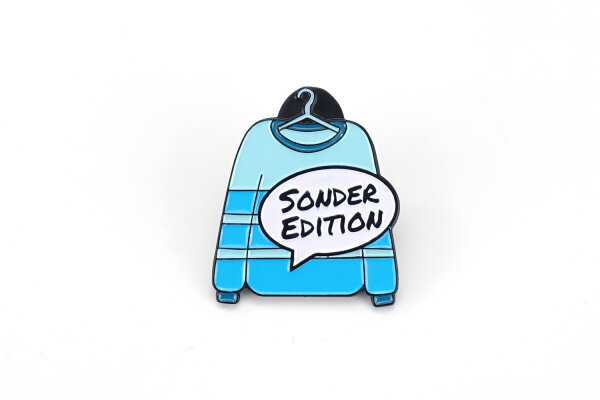 "SONDEREDITION" Emaille-Pin Sweater | Türkis & Petrol