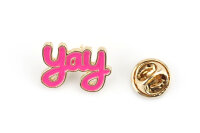 Pin "YAY" | Pink Gold